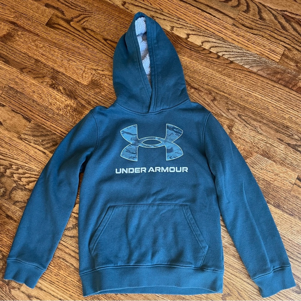 Under Armour Boy’s Teal Hoodie Sweatshirt size YM